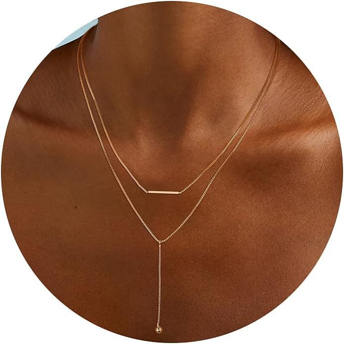 Long Double Pendant Necklace