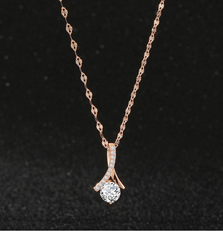 Collana in argento 925 con diamanti