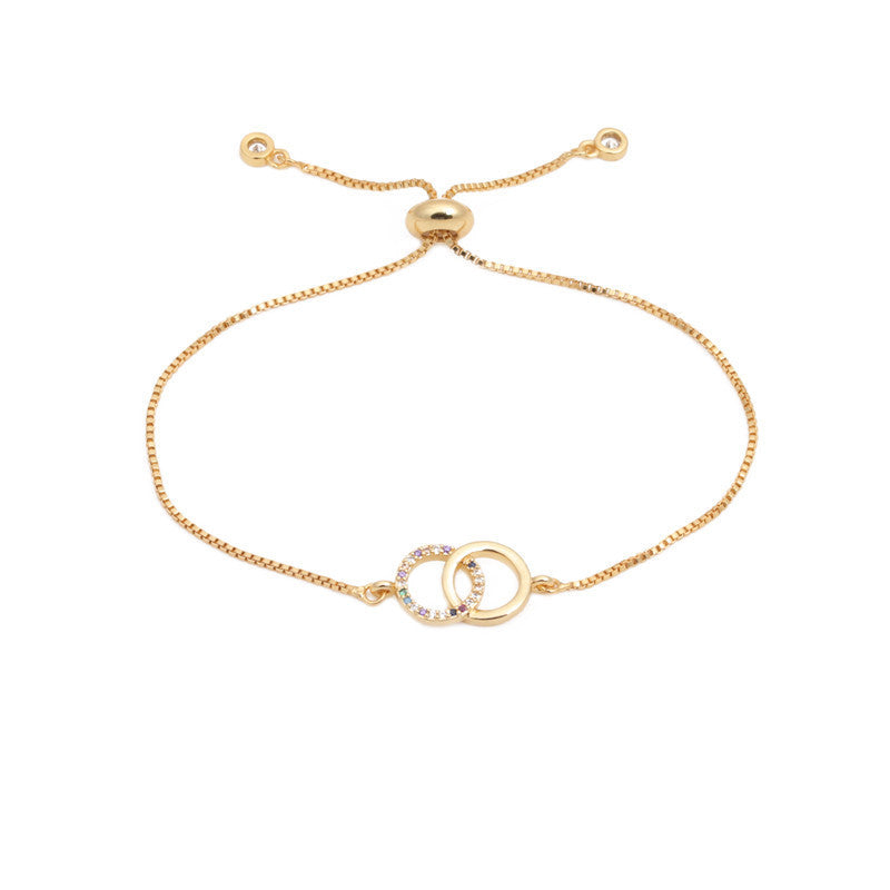 Adjustable Gold Plated Brass Bracelet