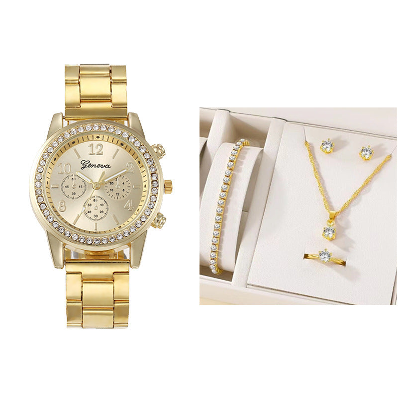 Set Bijoux & Montre Quartz