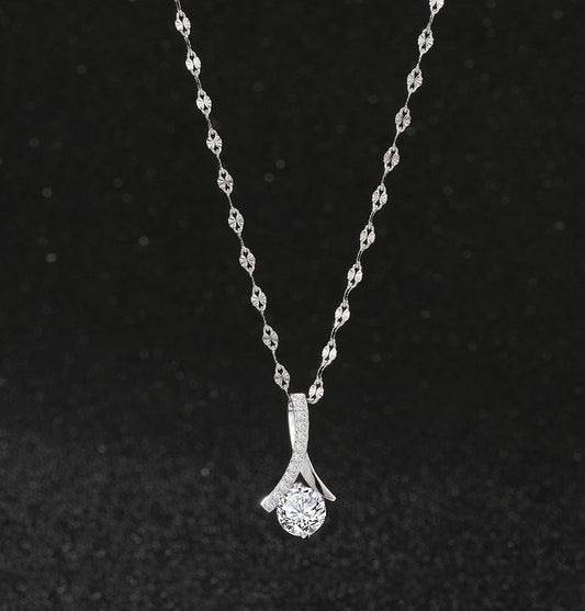 Collier Diamant Argent 925