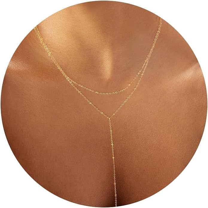 Long Double Pendant Necklace