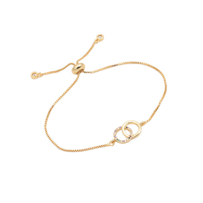 Adjustable Gold Plated Brass Bracelet