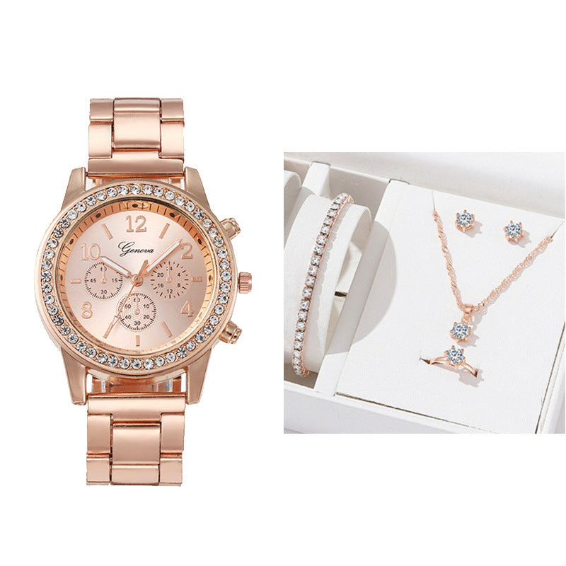 Set Bijoux & Montre Quartz